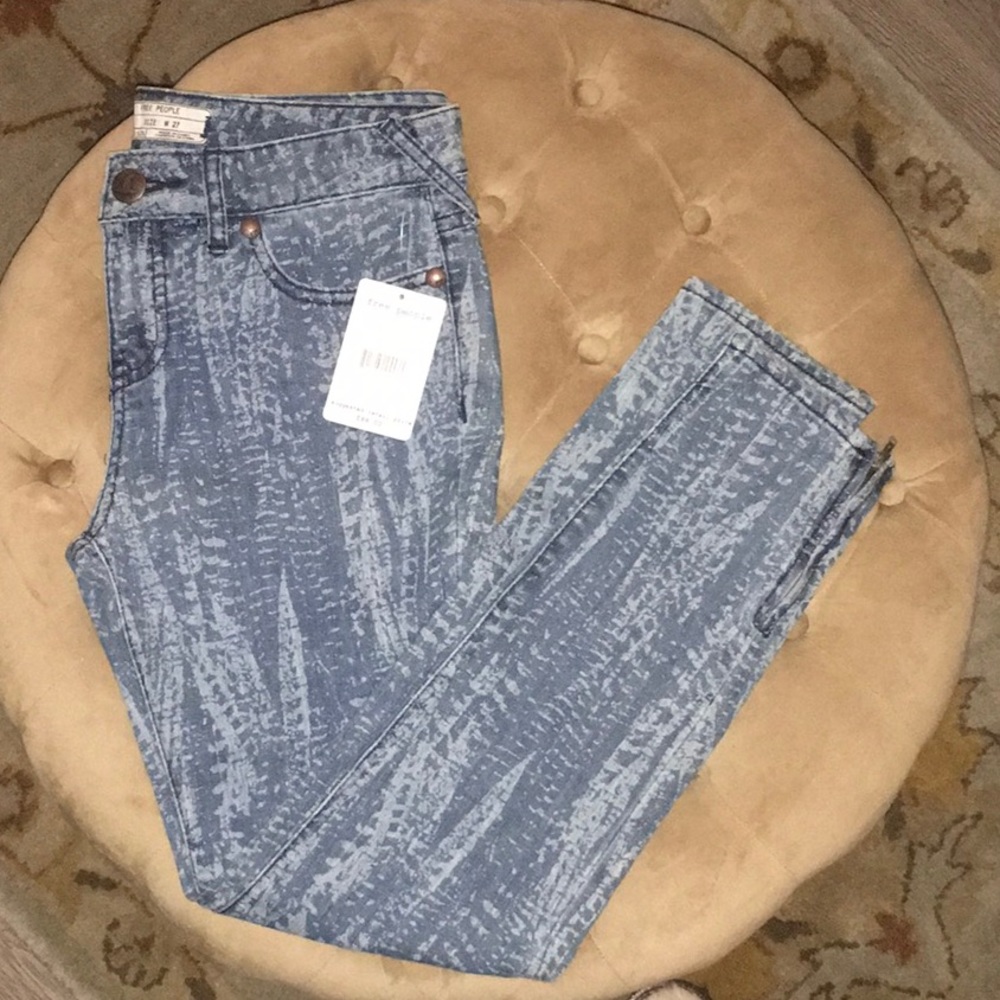 Free People jeans zipper ankle NWT SIZE 27